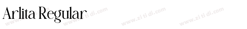 Arlita Regular字体转换